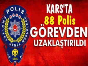 Kars Emniyetinde 88 Polis Açığa Alındı