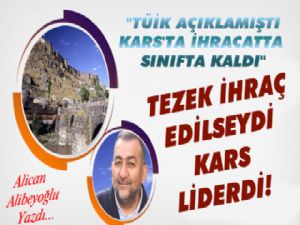 Tezek ihraç edilseydi, Kars liderdi!