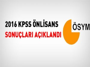 KPSS Önlisans Sınav Sonuçları Açıklandı