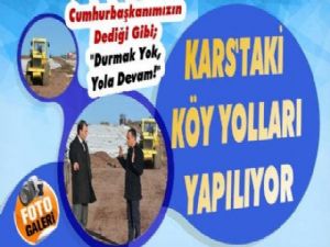 Kars'taki Köy Yolları Yapılıyor!