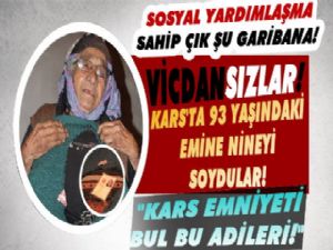 Vicdansızlar! Kars'ta 93 Yaşındaki Emine Nineyi Soydular!