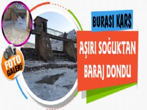 Kars'ta Soğuk Hava Barajı Dondurdu