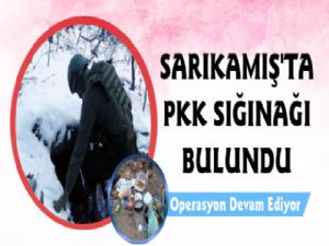 Sarıkamış'ta PKK Sığınağı Bulundu