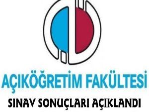 AÖF Güz Dönemi Sınav Sonuçları Açıklandı