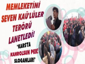 Kars'ta Üniversitesi Öğrencilerinden Terör Protestosu