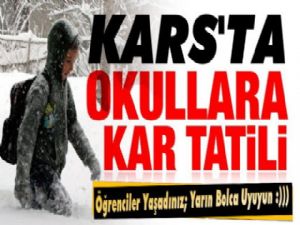 Sarıkamış'tan Sonra Kars'tada Okullar Tatil Edildi