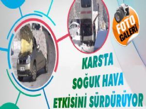 Kars'ta Soğuk Hava Etkisini Sürdürüyor