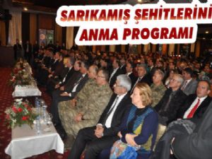 Sarıkamış Şehitleri Anma Programı