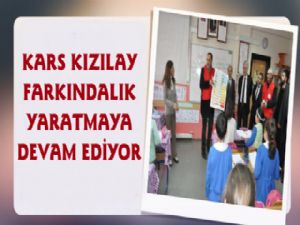 Kars Kızılay Minik Öğrencilerle Buluştu