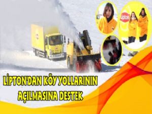 Lipton'dan Köy Yollarının Açılmasına Destek