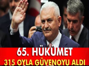 65. hükümete güvenoyu