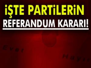 Hangi parti referandumda ne oy kullanacak