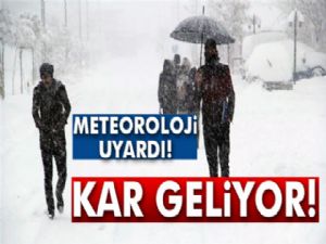 Kars'a hafta sonu kar geliyor! 