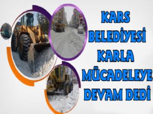 Belediye Ekipleri Kar Mücadelesine Devam Ediyor