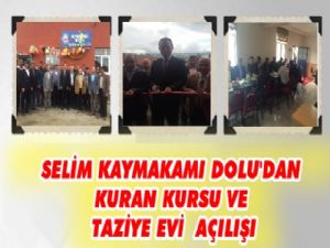 Kaymakam Dolu'dan 'Kuran Kursu ve Taziye Evi' açılışı