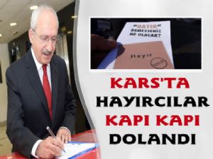 Kars CHP Hayır İçin Sokaklara İndi