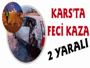 Kars'ta Feci Kaza, 2 Yaralı