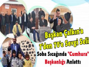 Başkan Çalkın'a Selim İlçesinde Sevgi Seli