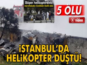 İstanbul Büyükçekmece'de helikopter düştü: 5 ölü