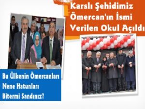 Kars'ta Şehidin İsmi Verilen Okul Açıldı