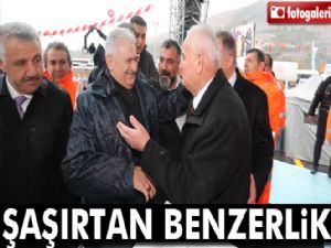 Başbakan Yıldırım benzeriyle buluştu