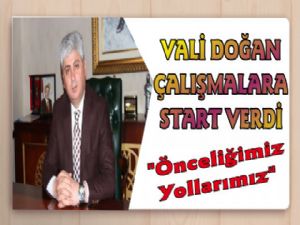 Vali Doğan İnşaat Sezonunu Başlattı