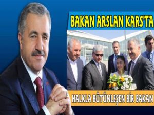 Bakan Arslan Kars'ta İlçe Ziyaretlerine Devam Ediyor