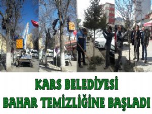 Kars Belediyesi çalışmaları başlattı