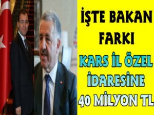 Bakan Arslan'dan Kars Köylerine 40 Milyon Lira