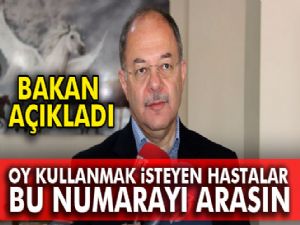 Bakan Akdağ açıkladı: Oy kullanmak isteyen hastalar...