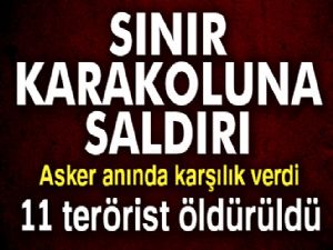 Sınır karakoluna roketatarlı saldırıya misliyle karşılık verildi