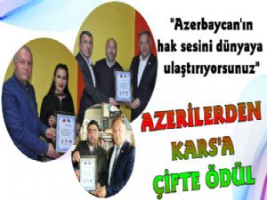 Azerilerden Kars'a Çifte Plaket