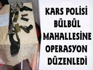 Kars Polisinden Bülbül Mahallesine Operasyon