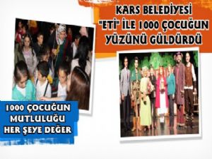 Kars Belediyesi Bin Çocuğun Yüzünü Güldürdü