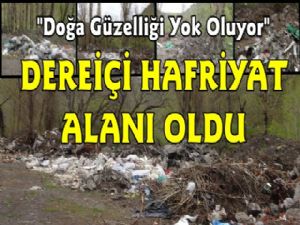 Kars'ta Dere içindeki Yeşil Alan Hafriyat Alanı Oldu! 