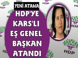 HDP'ye Yeni Kars'lı Eş Genel Başkan!