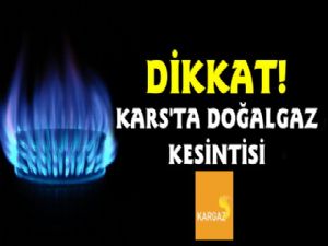 Kars'ta Doğalgaz Kesintisi