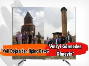 Vali Doğan'dan Kars'a Davet 'Komşunuda Al Gel'