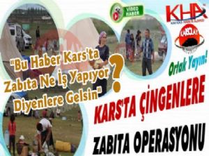 Kars'ta Çingenlere Zabıta Operasyonu