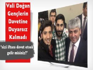 Vali Doğan Gençlerin Davetine Duyarsız Kalmadı