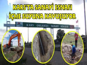 Kars Organize Sanayi Sitesi Suya Kavuşuyor