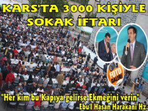 Kars'ta 3 Bin Kişilik Sokak İftarı