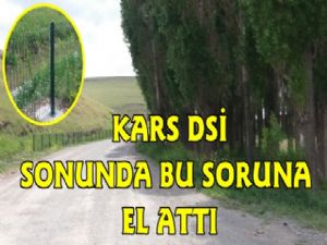 Kars DSİ Sulama Kanallarını Koruma Altına Alıyor