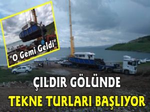 Çıldır Gölü'nde Tekne Turları Başlıyor