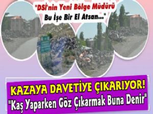 Kars'ta Şehrin Girişine Moloz Taşı!