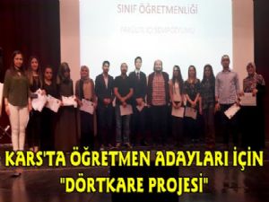 Kars'ta Öğretmen Adayları İçin Dört Kare Projesi