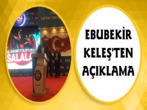 Ebubekir Keleş'ten Basın Açıklaması