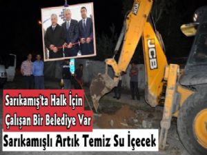 Sarıkamış'ta içme suyu çalışmaları gece gündüz devam ediyor