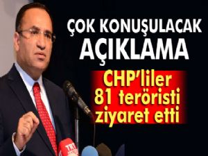 Bozdağ'dan CHP'lilerin terörist ziyaretine ilişkin flaş sözler!