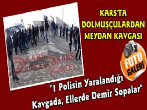 Kars'ta Polis Memurunun Yaralandığı Dolmuş Kavgasının Görüntüleri